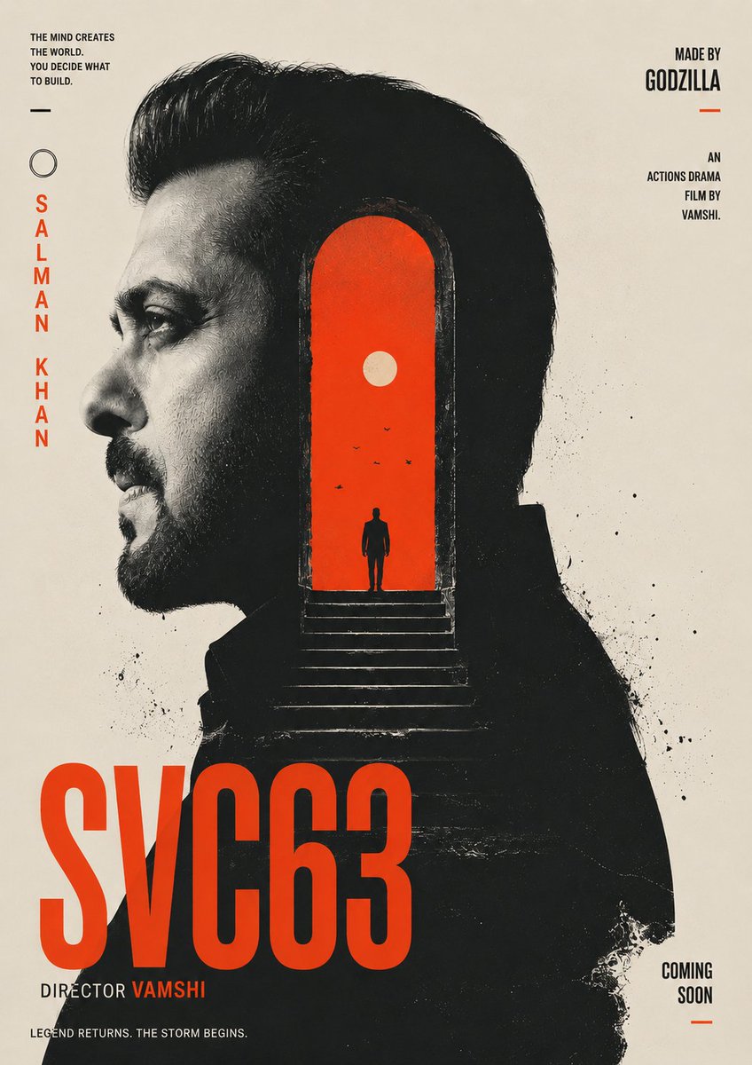 Tushar0528's tweet photo. #SVC63 India's biggest Monster Action movie is loading 🔥🔥

Presenting a fan made poster of MEGASTAR #SalmanKhan 🗿👑 https://t.co/sal5IkKdJj