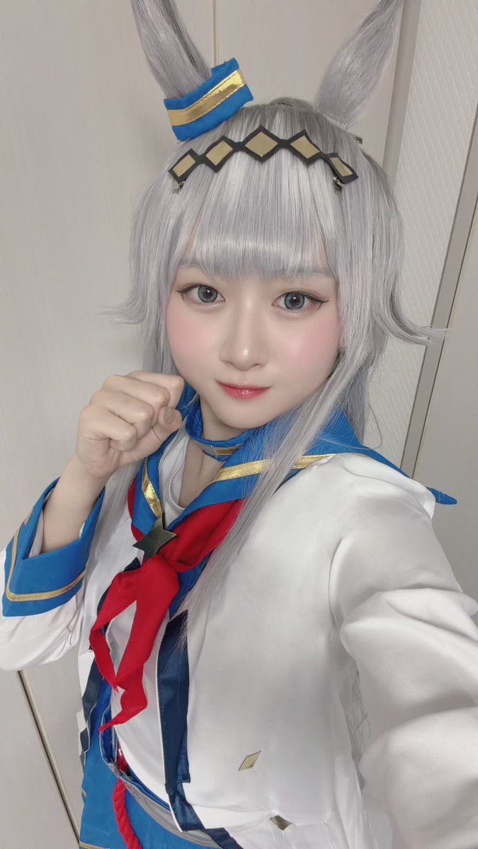 ema___cos's tweet photo. 良い感じに満腹オグリの写真撮れた！😆
初出し〜(๑´༥`๑) 
 #オグリキャップコスプレ https://t.co/bPwP93f25t