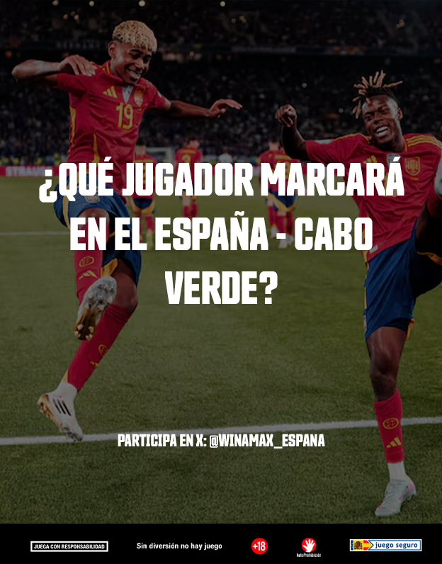 Winamax_Espana's tweet photo. 🔜 ¡Mañana debuta España en el Mundial!

⁉️ ¿Qué jugador marcará en el primer partido?

🎁 ¡Dos tickets de 10 € en juego!

👀 Responde + Nick Winamax + RT + sigue a @Winamax_Espana https://t.co/3AoYz2srrr