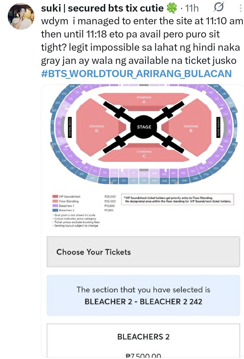 ayc⁷ ❀ | ⊙⊝⊜ will not see BTS in Bulacan tweet media