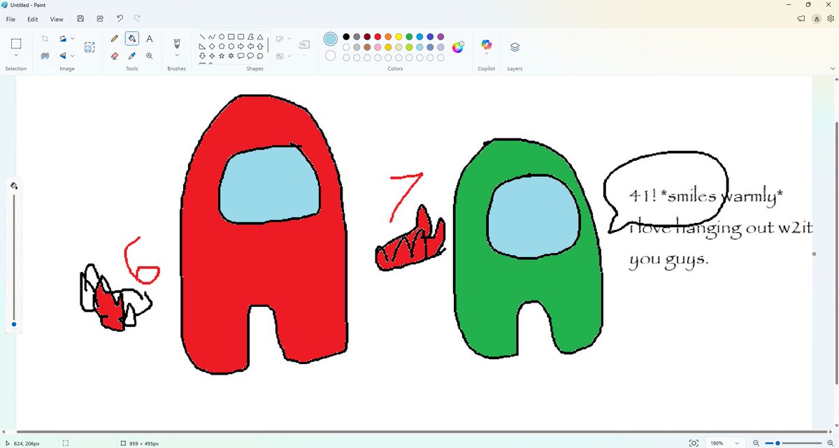 wqichcraft's tweet photo. my #amongus drawing #sus AF https://t.co/F9wpZT7WkB