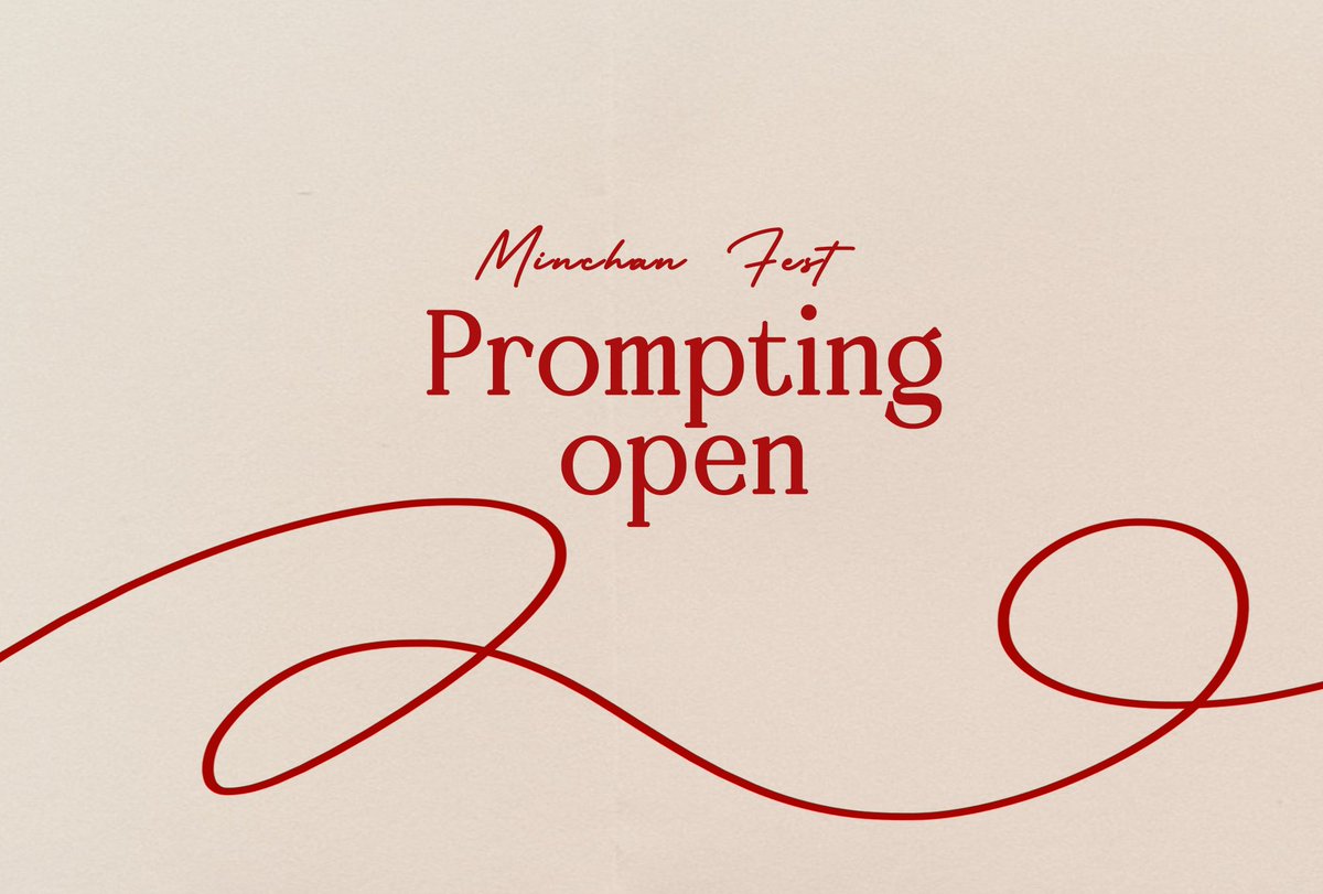 MinchanFest's tweet photo. ✨PROMPTING IS NOW OPEN✨

Share your plot/story ideas, no matter the rating or category and let our writers bring them to life! 

💌 Form will be open from today until June 22nd: https://t.co/HLGx2AVOi8 https://t.co/SOhT26ZARH