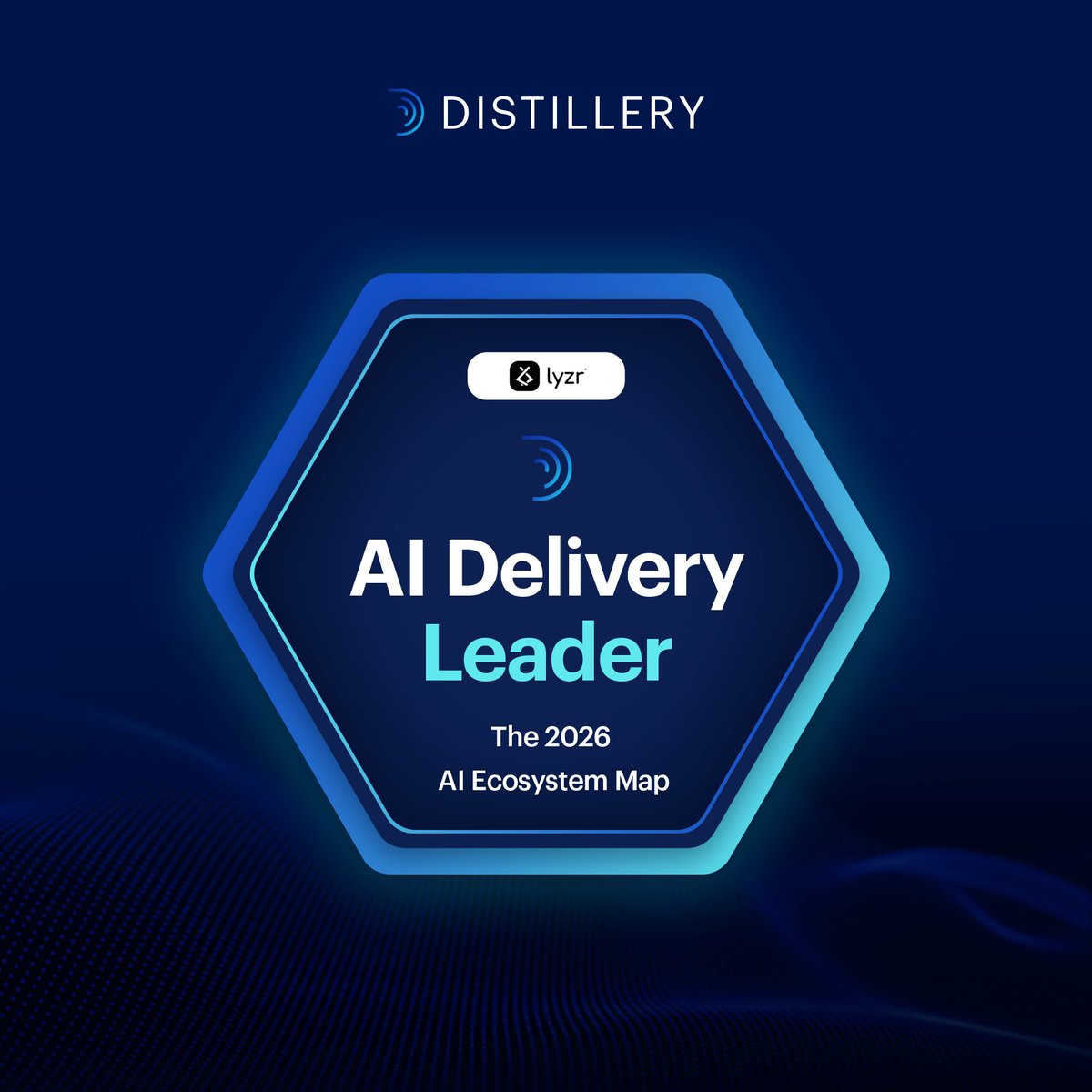 DistilleryTech's tweet photo. Distillery has been recognized in the Lyzr 2026 AI-Ready Ecosystem Map, among 200 firms shaping how enterprise AI gets built and shipped.

We're honored to be included and proud of the work our team delivers across AI and data engineering.

https://t.co/c4rWQCxGZ5 https://t.co/aG7PoeTNEs