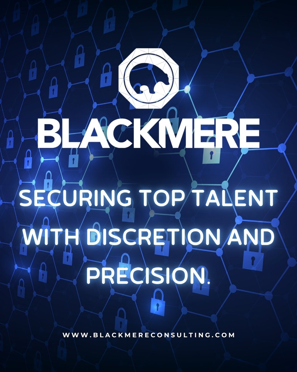 BlackmereTA's tweet photo. When discretion matters, experience matters. We help organizations secure top talent quietly and effectively. 

Learn more about how Blackmere Consulting can help you secure your next leaders: https://t.co/d1JfI5CxCd 

 #blackmere #executivesearch #techleadership https://t.co/U18gJB0h5O