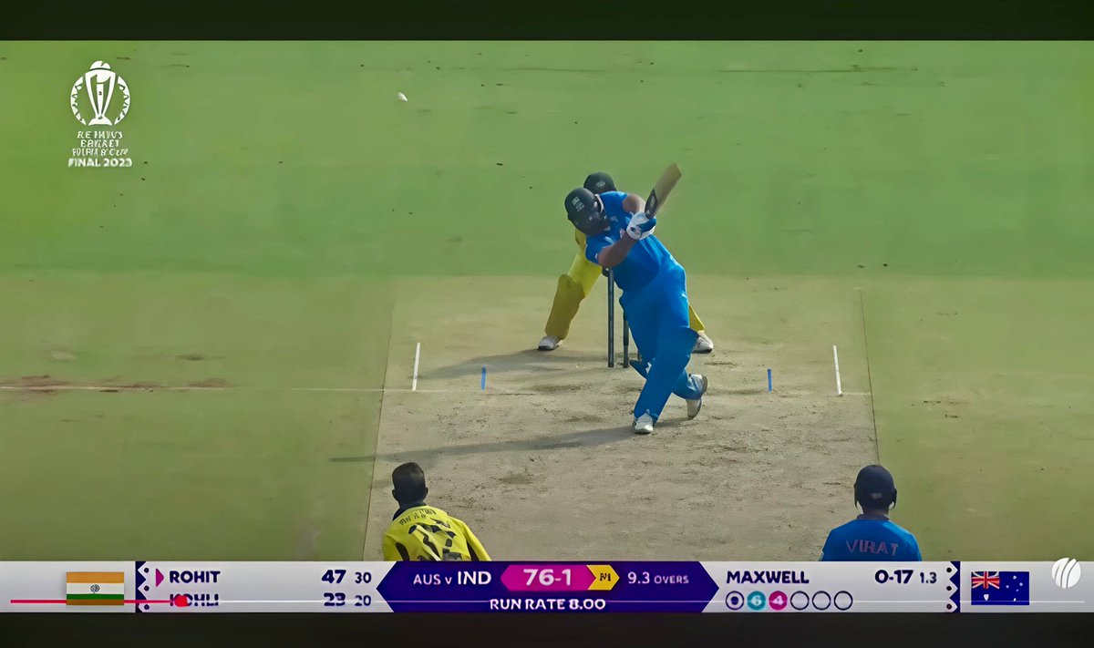 Bhanu_R780's tweet photo. If you had one wish to decide who plays till last over for india in the 2023 ODI WC final - Rohit or Virat Kohli 

- who would you choose and why? https://t.co/UNx27RjQLZ