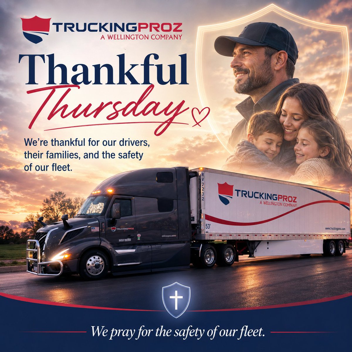 DriveTPZ's tweet photo. We pray for the safety of our drivers and the highways we travel on! #thankfulthursday #truckingproz https://t.co/4o3iga4LuG
