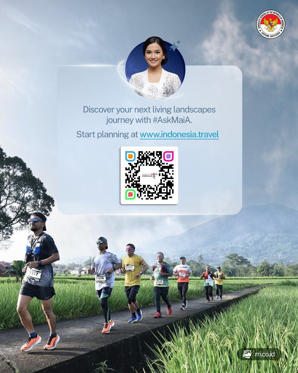 Indonesiainct's tweet photo. It’s not about the clock, but the journey.

Run through volcanic landscapes, highlands, and stunning coastlines, then finish among the granite islands.

The Geopark Run Series is more than a race, it’s an unforgettable Indonesian adventure. https://t.co/x9Q96tHHsb