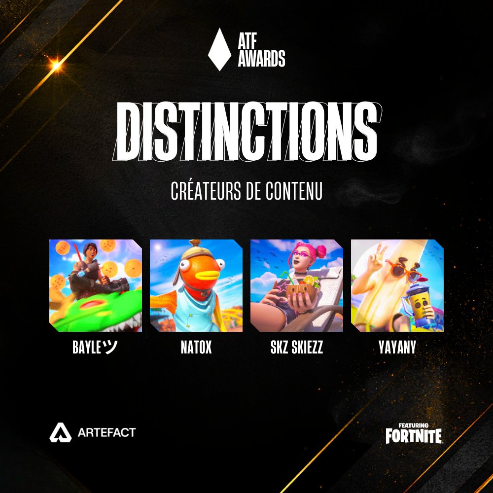 artefact_inc's tweet photo. Même sans atteindre la finale, certains profils ont marqué les esprits… et le jury.

🏅 Voici les distinctions attribuées aux créateurs de contenu.

#ATFAwards #Artefact https://t.co/ExYlz4Wx2k