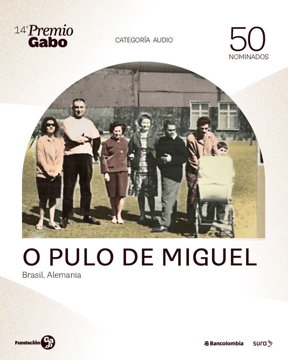 FundacionGabo's tweet photo. “O pulo de Miguel”, realizado por Fábio Correa (@correafabios) para @dw_brasil, nominado al #PremioGabo2026 🏆.

Narra la historia de Miguel Carmo, un brasileño exiliado de la dictadura militar que cruzó el Muro de Berlín en sentido contrario al habitual y fue perseguido por la Stasi ➡️ https://t.co/SJWioXfepN