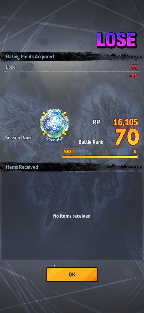 DTGoku10's tweet photo. Win the game. Take out all 3 of my opponents characters. Win screen comes up. Game crashes and it’s counted as a loss. Yeah ok. https://t.co/4UKnD25hdz