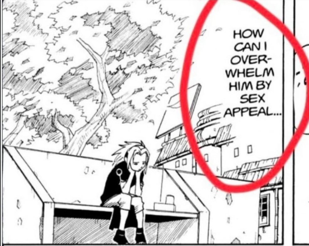 m_m674's tweet photo. She deserves it, she's an obsessed, crazy bitch, she's not in love but obsessed, perverse, and a sexual aggressor. Even Sasuke is fed up and leaves to escape Sakura. Kishimoto himself says this and says that Sakura is unbearable and obsessed. https://t.co/5BFtUjZQHD