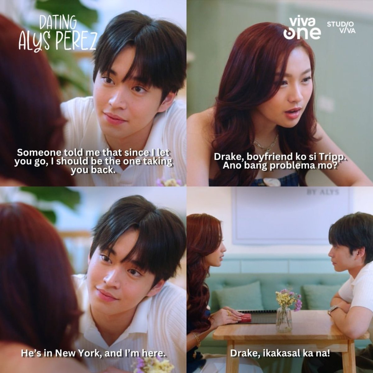 VivaArtists_'s tweet photo. Sige. Ipaglaban mo ang DraLys, Drake!

Don’t miss ‘DATING ALYS PEREZ’. Starring Rabin Angeles, Zeke Polina, and Angela Muji. Directed by Crisanto B. Aquino.

Streaming this June 12 only on @VivaOnePH 

DRALYS SINCE D1

#DAPComingHome
#DatingAlysPerez https://t.co/yGOVhsPHWM