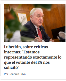 Victor26356's tweet photo. Lubetkin afirma que votamos apoyar al sionismo en su GENOCIDIO de Gaza y ser los chupamedias cipayos del imperio-Che en que parte del programa del FA está eso? Se ve que saltee esa página
No nos sigan tratando como a tarados, un poco solo un poco de respeto por el pueblo del FA https://t.co/MPM1dV184A