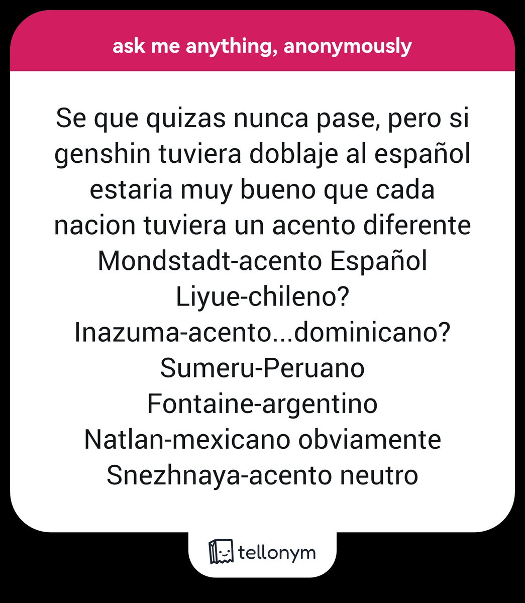 ccgenshinero's tweet photo. ¿será? yo pienso que fontaine tendría el español sólo x petricor 🦊 https://t.co/Txzktpavjp