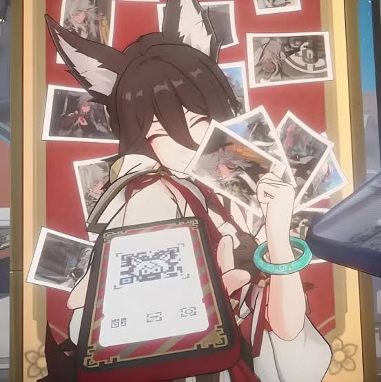AzukiSaishi's tweet photo. Thinking about the Tingyun shaped qr code https://t.co/OpmXEbtVXO