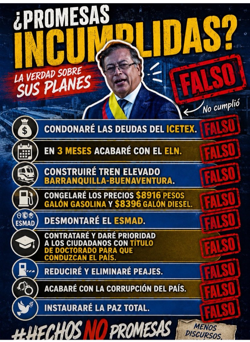 lcami425's tweet photo. @eppl2_ Vergüenza da votar por las mismas propuestas incumplidas de hace 4 años. Ese pacto histórico está lleno es de pura gente guerrillera que habla carreta y creen que así van a convencer a todo el mundo https://t.co/AR74YISLSP