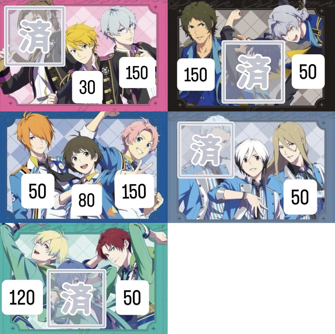 Ruka_1013_'s tweet photo. 【交換】THE IDOLM@STER SideM STAGE
COSTUME MUSEUM 衣装展 公式トレーディング缶バッジC

譲 道夫 類50 道流 漣50 涼80 大吾 一希50 クリス50 百々人120 鋭心50

求 想楽

✧現地、通販にて150点購入予定

お気軽にお声かけください🙇🏻‍♀️ https://t.co/3bfHLho86V