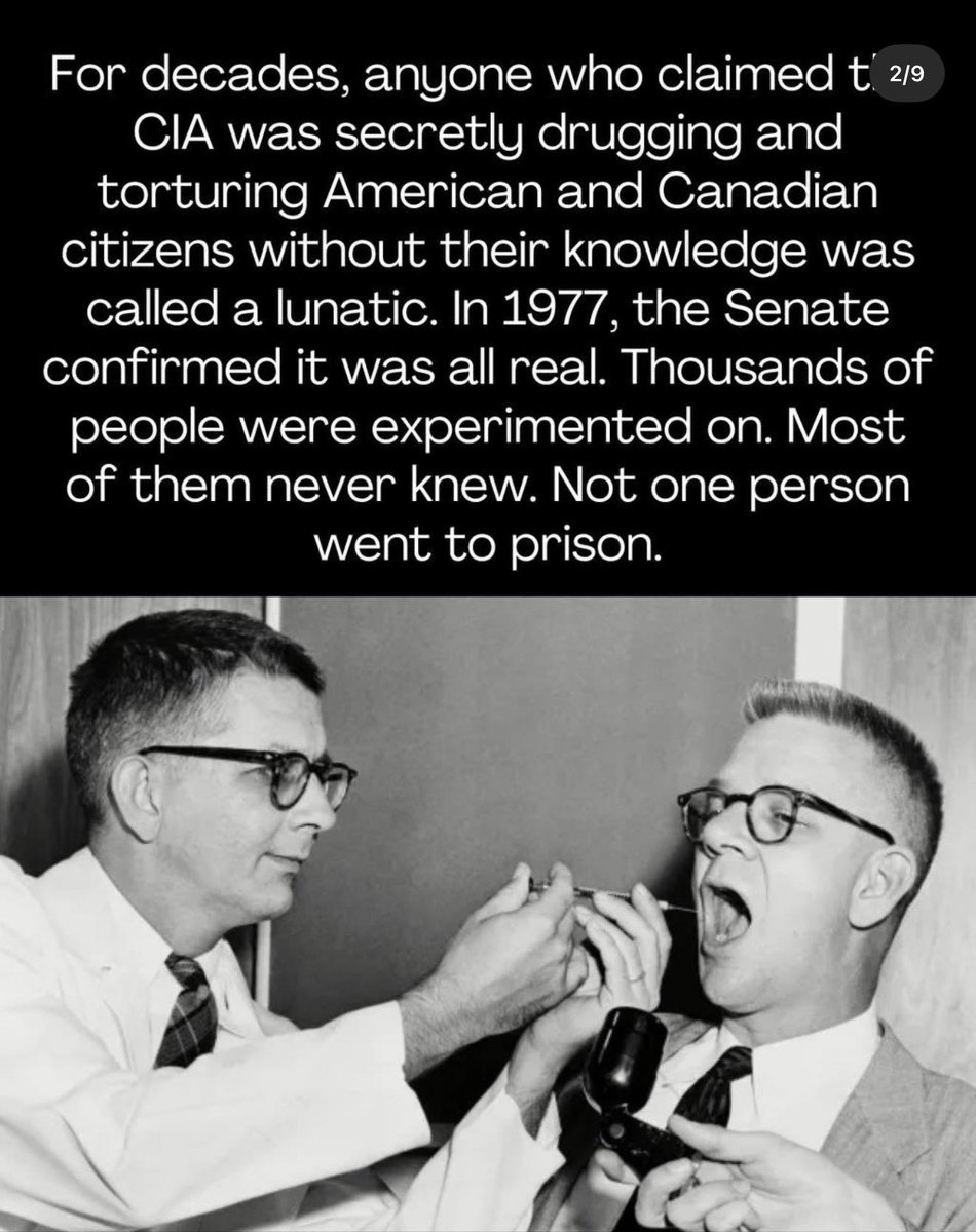 MindNexusLive's tweet photo. For decades, people were mocked for saying intelligence agencies were experimenting on civilians.

Then the records came out.

MKUltra was not a rumor.

It was a real CIA program approved in 1953, focused on behavior modification, interrogation, drugs, toxins, psychological manipulation, and ways to influence the human mind. The CIA’s own Reading Room describes MKUltra as a covert program involving mind-control and chemical interrogation research.

The program included experiments with LSD and other substances, often on people who did not know they were part of an experiment. Senate hearings in 1977 examined CIA experimentation with human subjects, and the surviving records showed just how far the government had gone.

And here's the part people should never forget...

In 1973, many MKUltra files were destroyed on the instruction of Dr. Sidney Gottlieb, then Chief of the CIA’s Technical Services Division.

That's not speculation.

That's in the CIA’s own records.

So the public never got the full story.

Only what survived.

That should make everyone think.

How many people were called crazy before the documents proved the program existed?

How many victims never knew what had been done to them?

How many programs were buried before the public ever had a chance to see the evidence?

And why is it still so hard for people to believe that covert experimentation did not simply disappear, but evolved with the technology?

The history lesson is simple...

First they deny.

Then they dismiss.

Then the documents surface.

Then the public is told to “move on.”

At Mind Nexus, we refuse to move on from patterns that deserve investigation.

People deserve truth.

People deserve documentation.

People deserve accountability.

What do you think the modern version of MKUltra would look like today?

Get on our email list to stay connected:
https://t.co/LBfQebMMQP

#MindNexus #MKUltra #CIAFiles #DeclassifiedDocuments #MindControl #HumanExperimentation #BehaviorModification #TruthAndTransparency #QuestionEverything #DocumentationMatters #PeopleDeserveAnswers