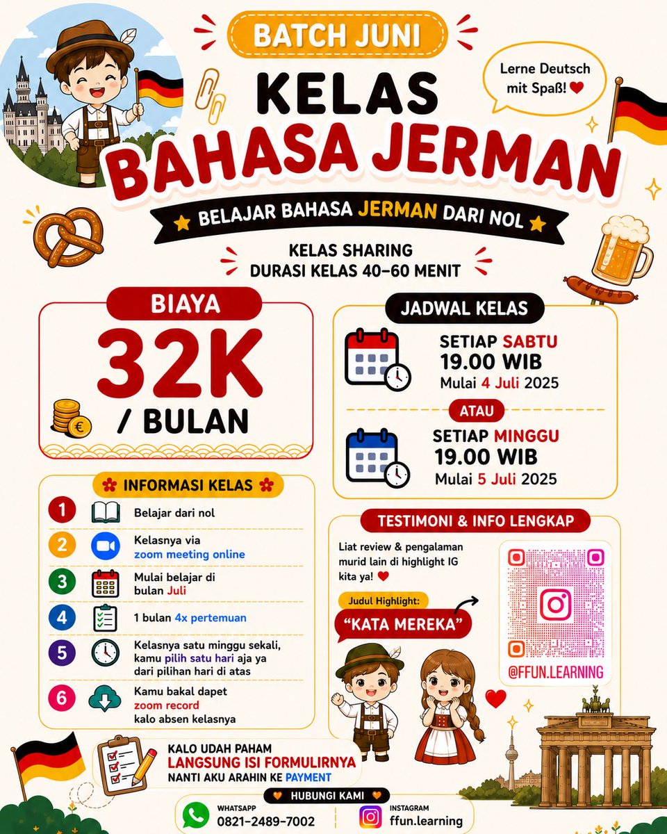 fortuneandrich's tweet photo. GUYS BANTU RAMEIN LES BAHASA MANDARIN, JERMAN, DLL TERMURAH SE TWITTER PLIS! CUMA 8K DOANG IHH IN THIS ECONOMY AKU NIAT NYA BENERAN SEDEKAH AJA GPP 🙏🏻🙏🏻 https://t.co/xTKkSUTCMn