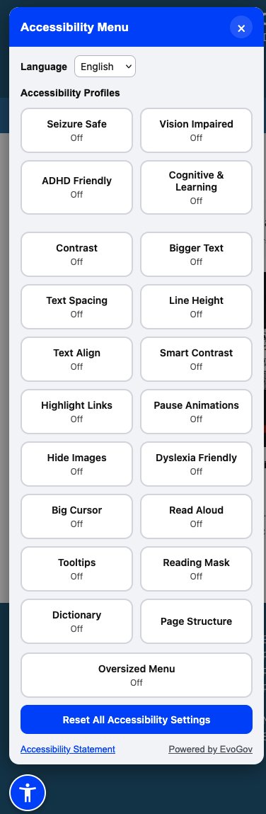 EvoGov's tweet photo. Customers have asked us "will the new EvoGov CMS include enough ADA features that we won't need Userway/Accessibe any longer?".  Short answer - Yes. Including automatic tagging of all images, PDF mitigation, content mitigation, scans, on-page tools, the works. https://t.co/mrjYsFxzvo