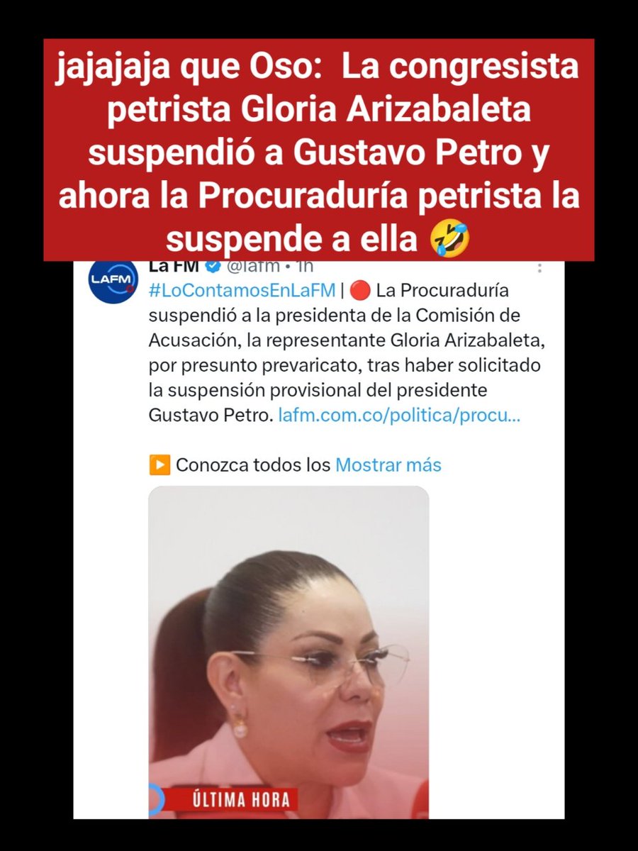 Jeshus_f7's tweet photo. 🤣 Se están dando duro entre ellos 🤣. El Procurador que fue ternado por @petrogustavo ha sido un Elefante blanco en el cargo y ahora que le tocan a Petro es que viene a reaccionar. Manda huevo.  Pele4 de r4tas

La Procuraduría de bolsillo vengandose
#FirmesPorLaPatría https://t.co/cgaJTmcsbF