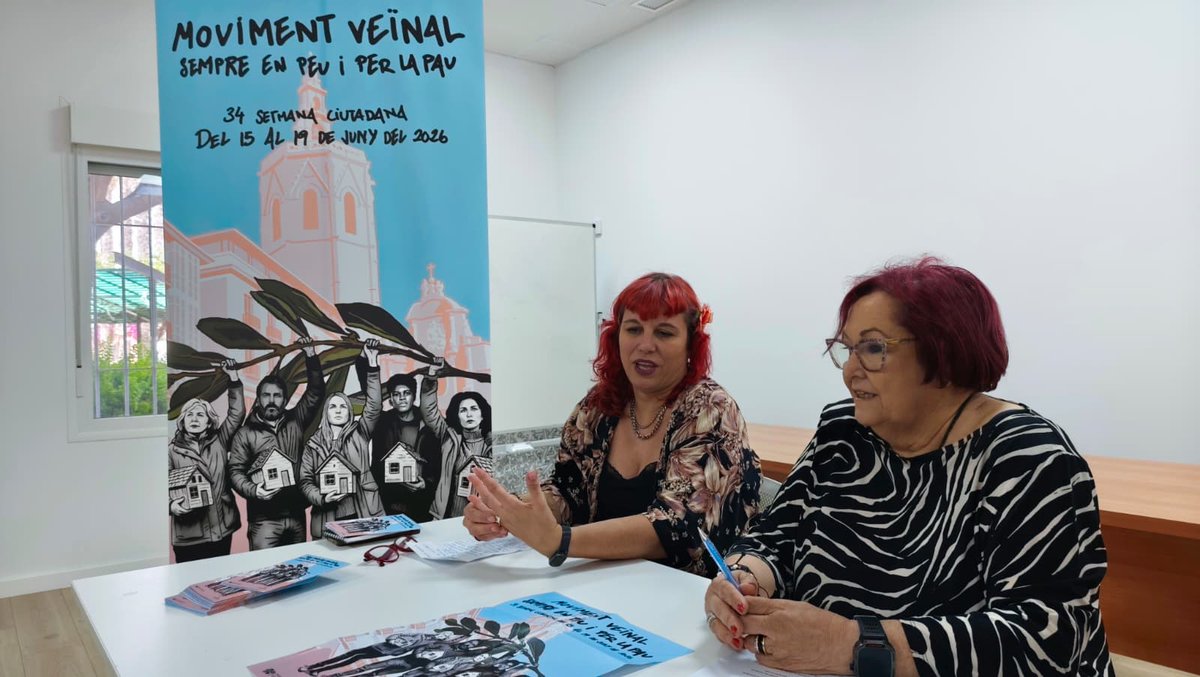 FedVeinalVLC's tweet photo. La Federación Vecinal de València presenta su programa de actividades y anuncia los premios de la #SemanaCiudadana: la @CFeministaVlc, Noah Higón @nh487 y @reyesgallegos_r 

La artista urbana La Nena Wapa ha presentado el cartel de este año

👉 https://t.co/Vl7ukhWNkX https://t.co/6jSMl6rYU9