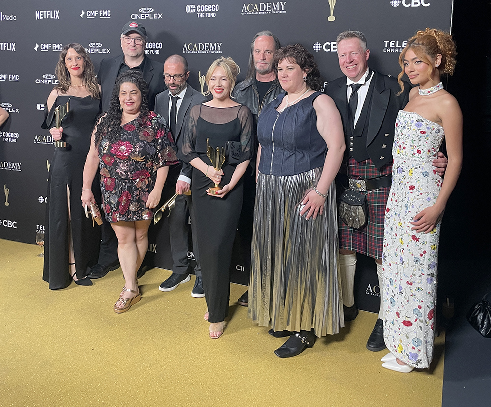 UniforTheUnion's tweet photo. Unifor members were well-represented at this year's Canadian Screen Awards @TheCdnAcademy, w/ noms and wins across journalism, sports broadcasting & TV production. Special congrats to NABET 700-M members whose work on #HeatedRivalry contributed to the series' remarkable 16-award sweep!