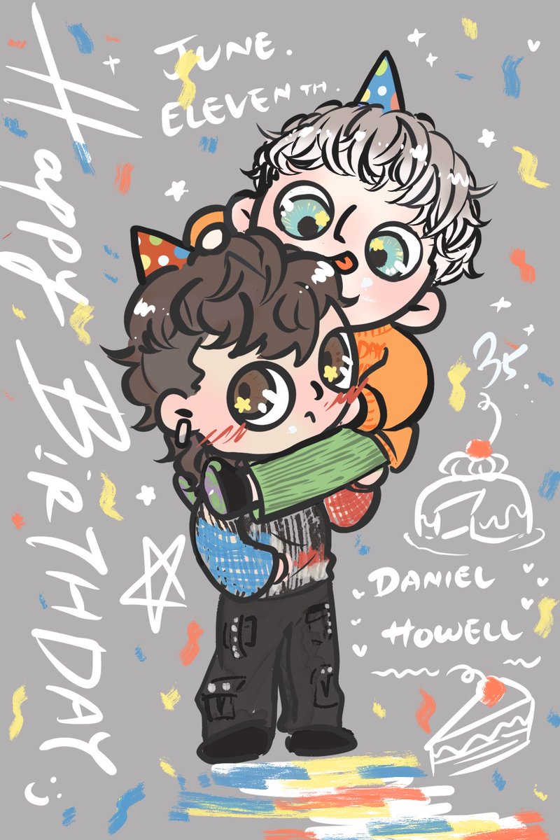 eating_sen's tweet photo. Happy birthday Dan 🥹🥹🥹🎂🎂🎂🍰🍰🍰
wish you all the best and a lovely day. 

#phanart https://t.co/qZGRZiPoKl