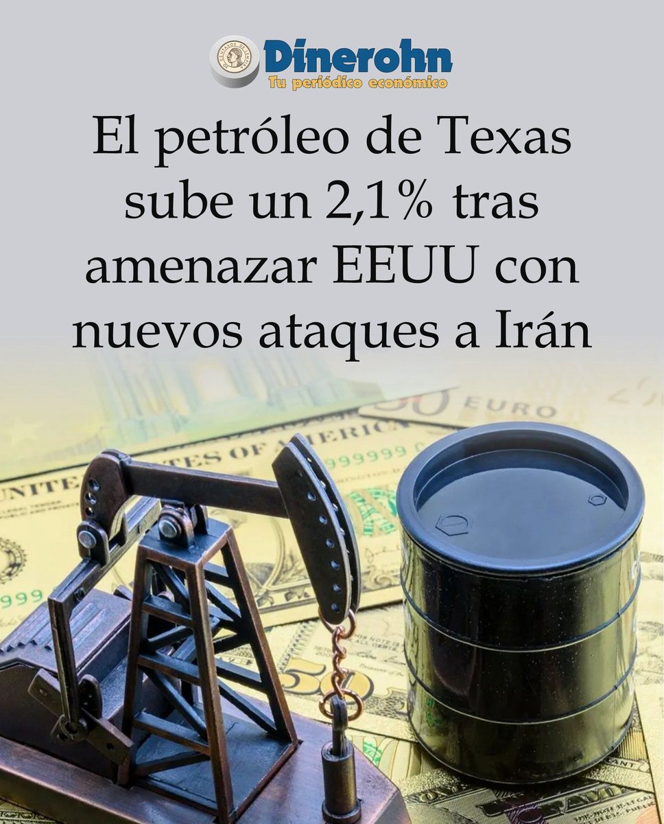 HnDinero's tweet photo. 🛢️ #Petróleo #Mercados #Geopolítica #WTI

El precio del petróleo intermedio de Texas (WTI) registró un repunte del 2,1%, impulsado por el aumento en la incertidumbre geopolítica luego de que Estados Unidos amenazara con ejecutar nuevos ataques contra Irán. Esta escalada en las tensiones de Oriente Medio ha reavivado de inmediato el temor a posibles interrupciones en el suministro global de crudo, provocando una reacción al alza en las cotizaciones del mercado neoyorquino ante el riesgo latente en las principales zonas de producción.

Leer más... 📌 https://t.co/U9Y6izGtuY
