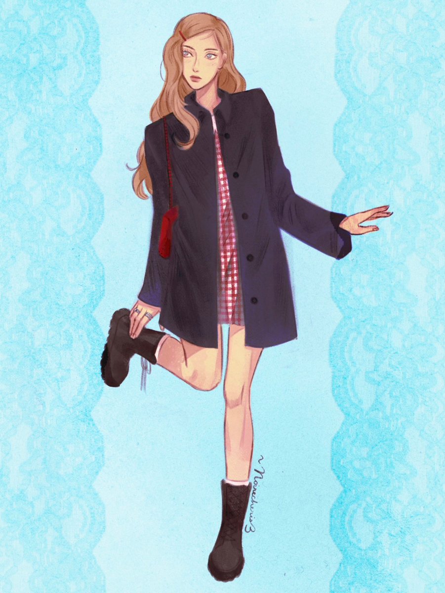 eIizabethbiggs's tweet photo. #lizsoinlove | girl i've always been

a vision of lizzie during her trinity college days, still rocking her army boots! 🖤

art by @noirecheris3 
commissioned by myself &amp; @lizxeleanor https://t.co/KZsiYGrDJE