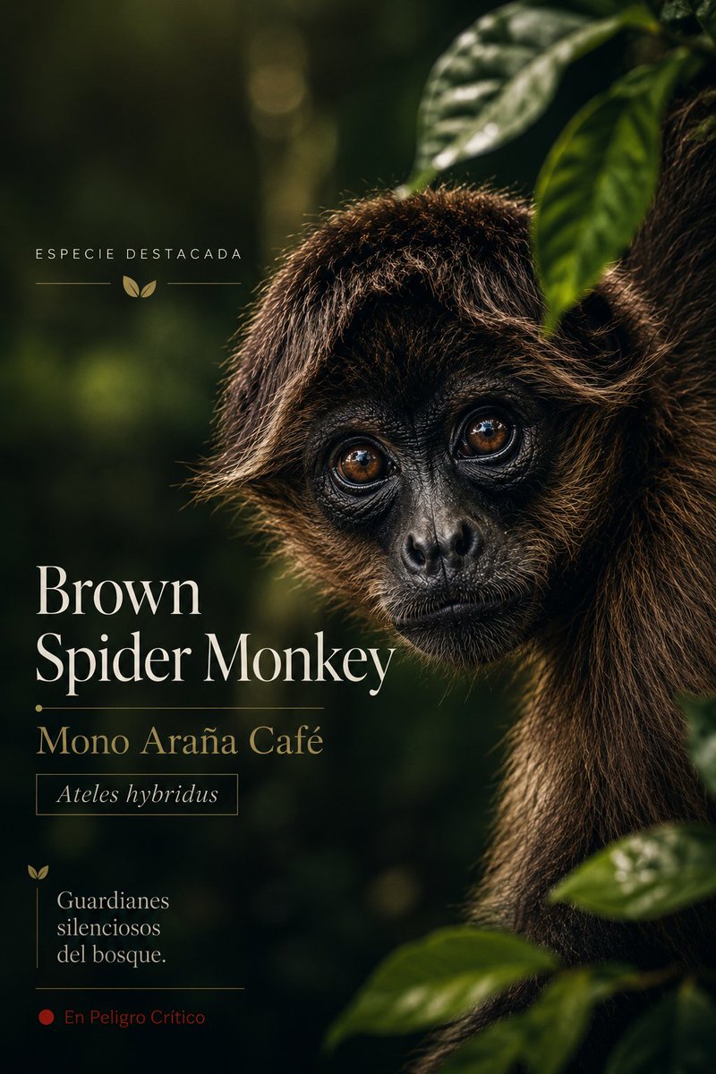 nat_morem's tweet photo. 🐒 El mono araña café es un gran aliado de los bosques.
Al dispersar semillas mientras se desplaza entre los árboles, ayuda a que nuevas plantas crezcan y los ecosistemas se regeneren. 🌿💚
#AlasDeVida #MonoArañaCafé #Biodiversidad https://t.co/kVqfs0v0ju