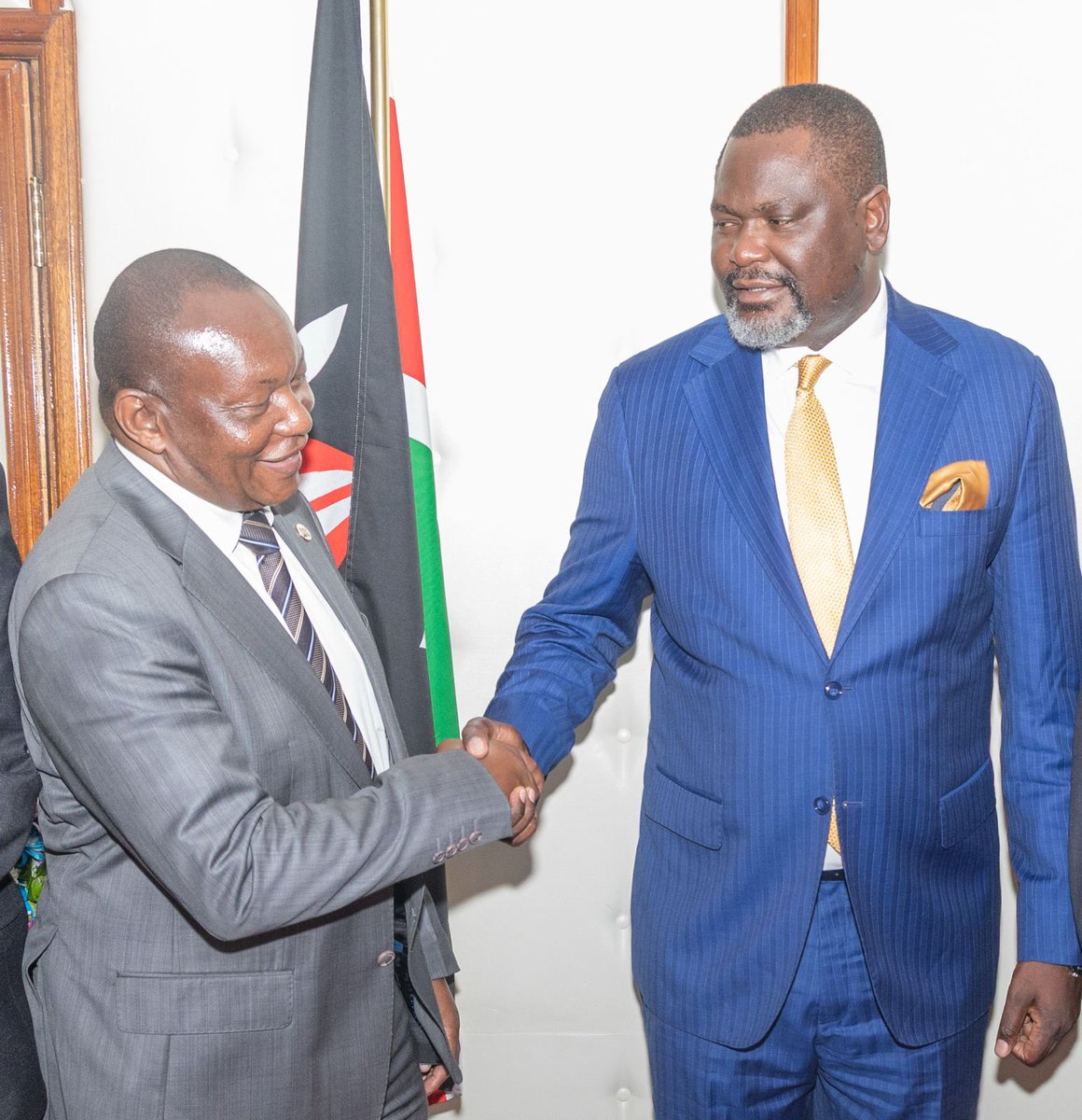 DanielGiti's tweet photo. I met the Cabinet Secretary for Public Service, the Hon  @gk_ruku , alongside the NCIC Commissioners earlier on today. Our discussions focused on the  need for public sector reforms, promotion of peace and cohesion within the Republic and within the public service.#PeaceAndCohesion