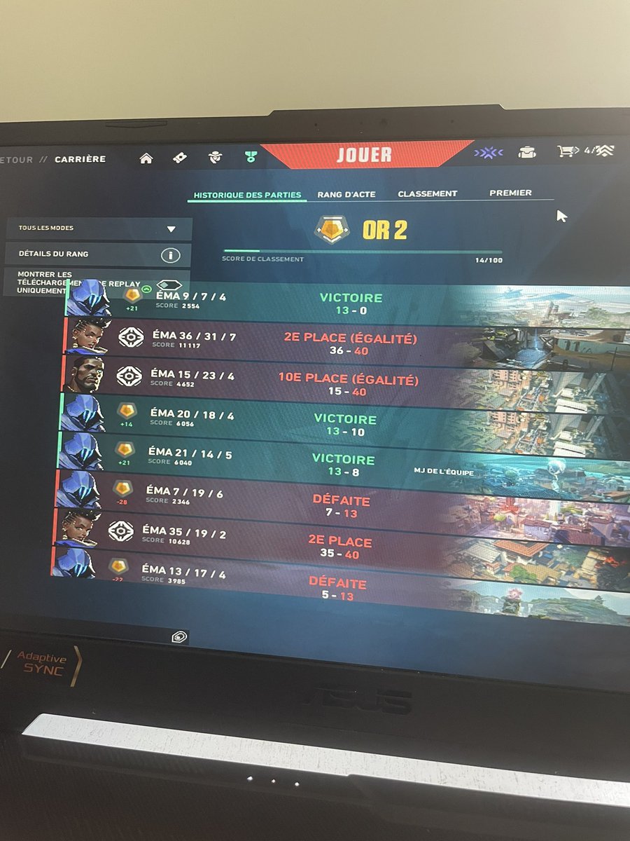 Ares_VR_'s tweet photo. Enfin zebi par contre le 13-0 fait mal https://t.co/Wrog98N027