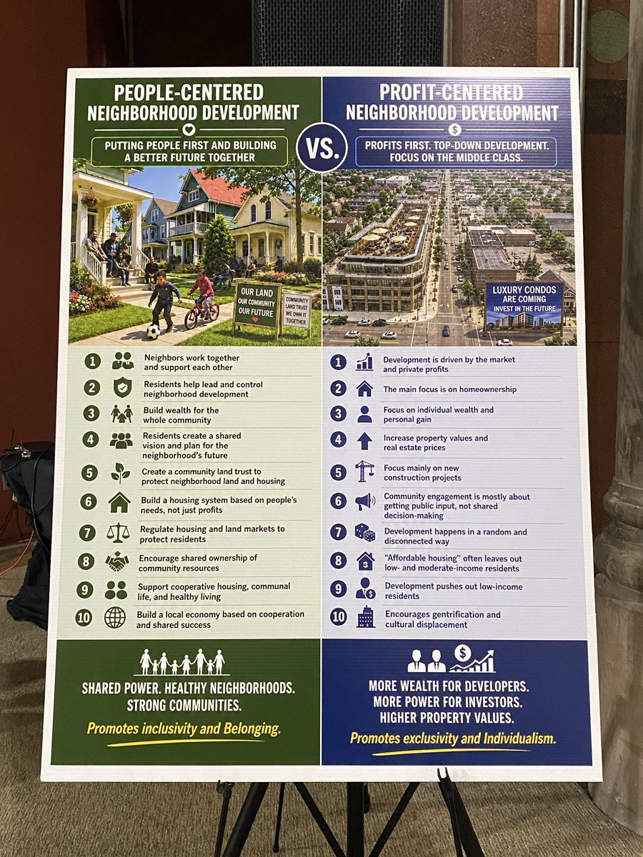 ByJonHarris's tweet photo. I’ll update this story after the 11:30 a.m. event at King Urban Life Center. This project aims to do people-centered neighborhood development rather than profit-centered, like so https://t.co/SGgL6HdfNc