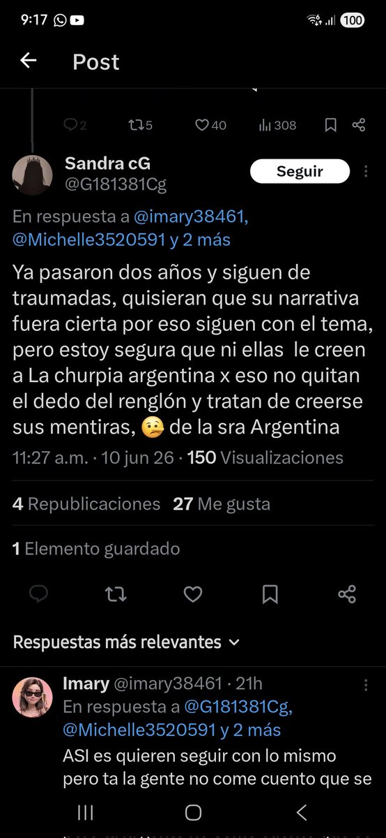 Michelle3520591's tweet photo. @sol_A84 @G181381Cg @BabyNyA24 @Maria98842583 Solo le hice un comentario a la tal mara y todas ustedes perras de la angela vinieron a ladrar JAJAJA pero ya no comenten porque me bloqueo y no les puedo responder a todas que hueva dicen que superemos pero ustedes siguen siguen etiquetandome JAJAJA https://t.co/lSr8RwLuxa