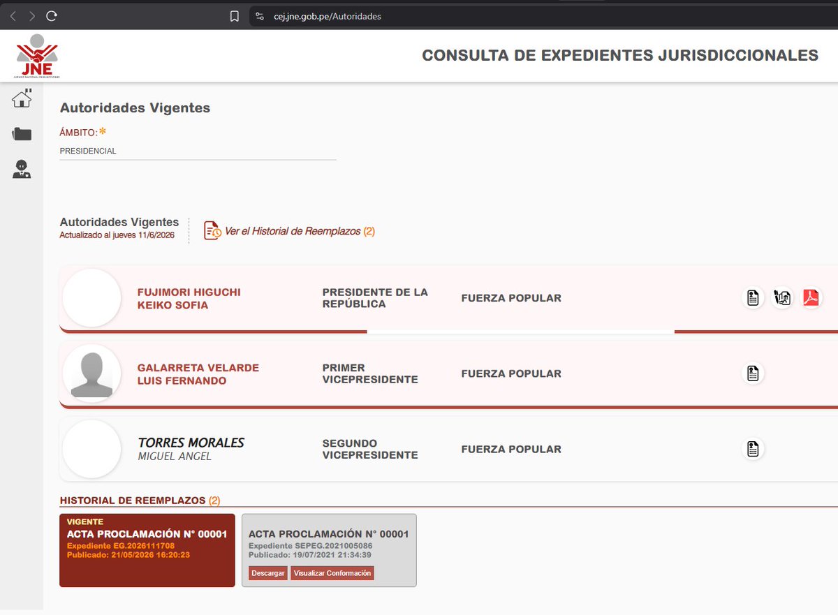 noakeikope's tweet photo. No se ha proclamado resultados de la segunda vuelta pero el @JNE_Peru  ya puso que Keiko es presidenta https://t.co/sQ2SEUhoif