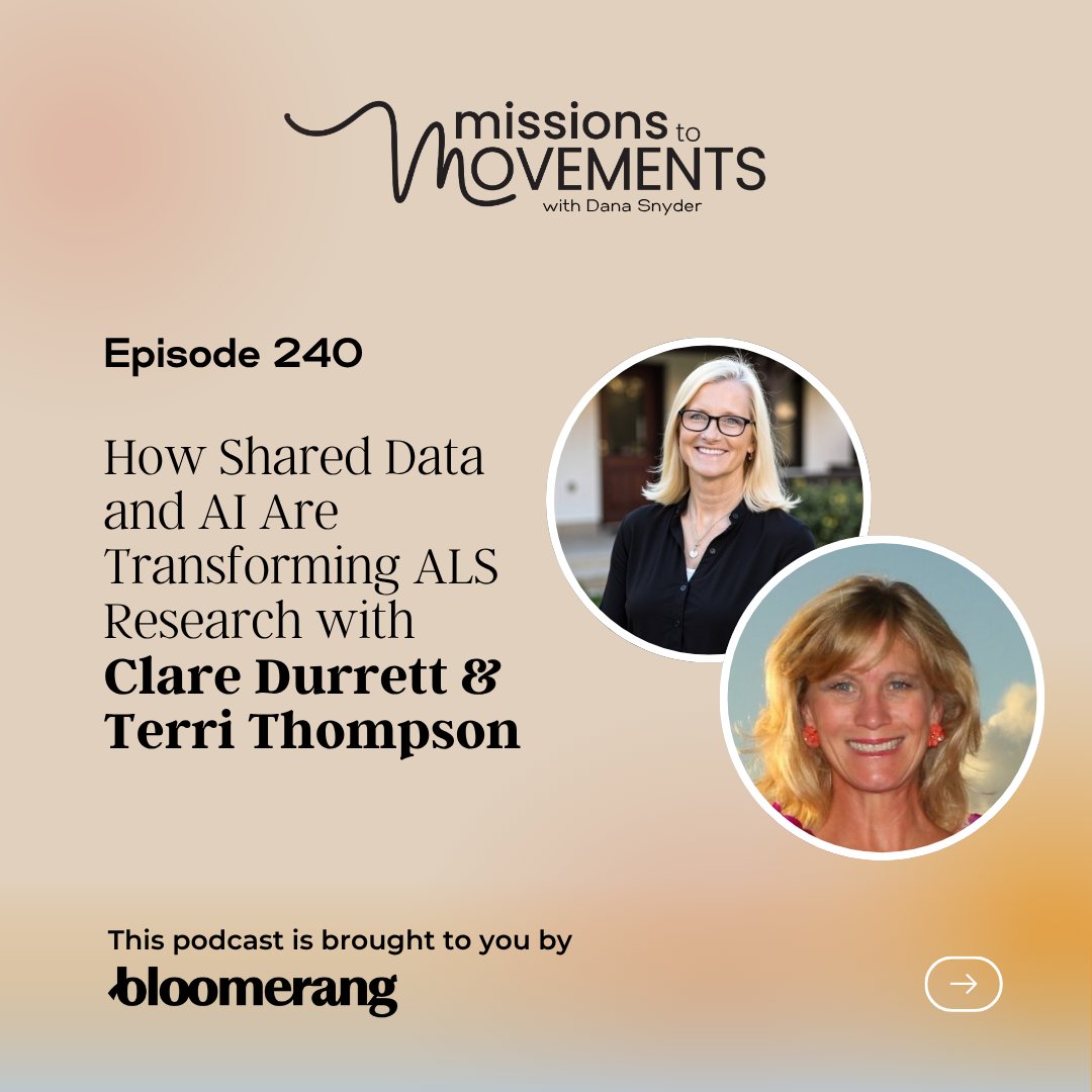 msftnonprofits's tweet photo. What if breakthroughs in disease research came from collaboration?

In a Missions to Movements podcast episode, Clare Durrett & Terri Thompson from Answer ALS share how open data platforms are helping researchers work together globally, accelerating progress toward treatments and a cure.

🎧 Listen to the full episode here: https://t.co/OioCZW8V3C