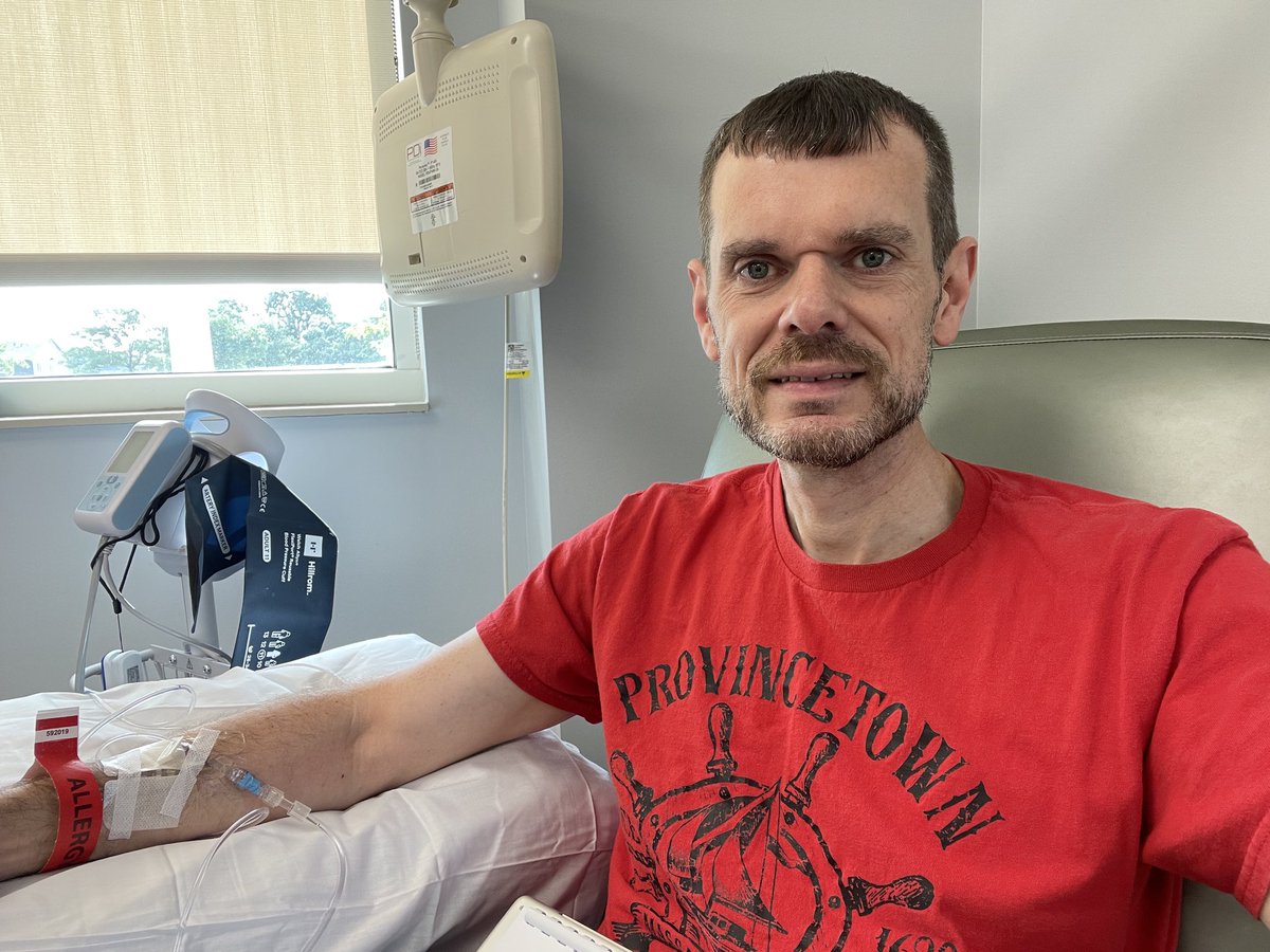 kenneth1783's tweet photo. Welcome to my new life every 4 weeks getting an #IVIG #infusion.
Who else loves being hooked up to an IV that’s done 2.5 hours from home? https://t.co/jAeQbImIvL