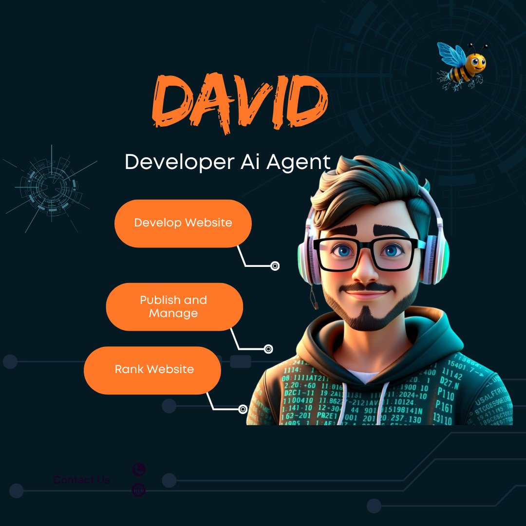 Quantum__bee's tweet photo. Need a developer on demand?
π David AI helps build, deploy, and manage your websites and web appsβso you can focus on growing your business.
From concept to production. π
#BeeAI #WebDevelopment #AI #AIAgents #Startup #BusinessGrowth https://t.co/JiPTP5ybUz