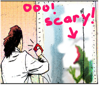 candycorncomic's tweet photo. We don’t care what EVERYONE says!  Our monster does NOT look like Kermit the Frog! Uh-uh! No way! Never! Well, okay… maybe a little. https://t.co/RjUTLGlE7X