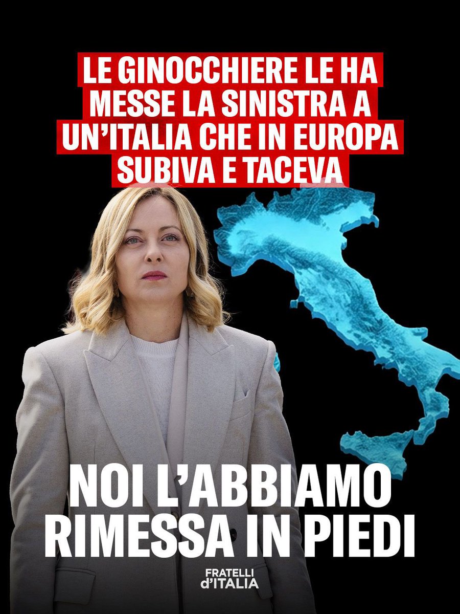 FratellidItalia's tweet photo. In piedi per preparare lo slancio verso il futuro. https://t.co/ekS7ABqDI3