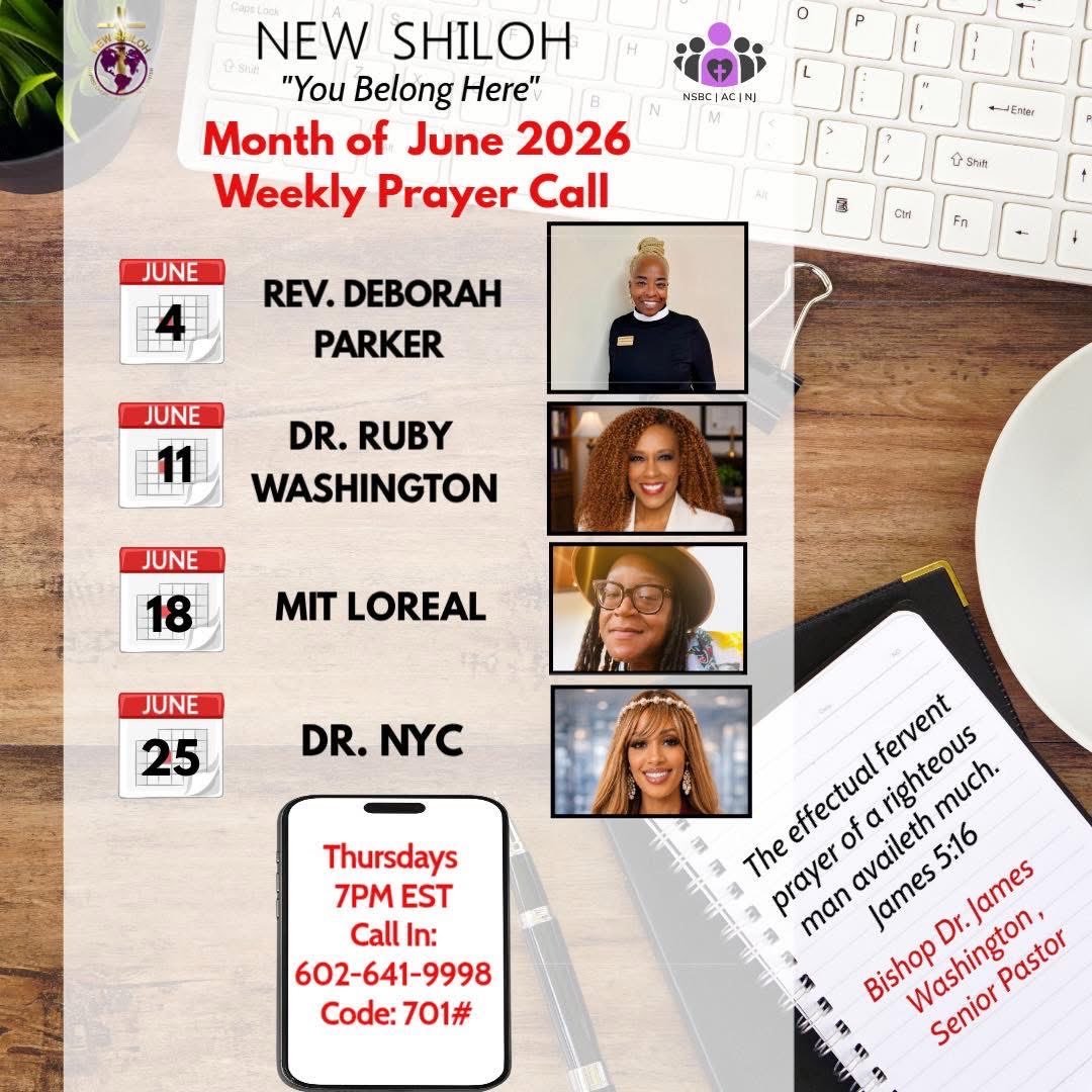 NewShilohACNJ's tweet photo. #TonightAt7PM 🙏✨
Join us tonight, June 11th, for our Thursday Prayer Call.Tonight’s leader: Rev. Dr. Ruby Washington
Come expecting prayer, uplift, healing, and renewal. Everyone is welcome!
📞 Call In: 602-641-9998
🔑 Access Code: 701#
🕖 7 PM EST Meet us on the line! https://t.co/mkXrQP4ERA