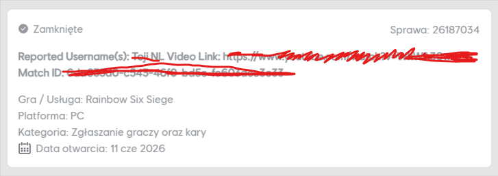 KapaHF_'s tweet photo. Hello @Ubisoft @UbisoftSupport @Rainbow6Game 
can u reply to my report and stop closing it without even checking what is in it? https://t.co/f1dXEpVIuZ