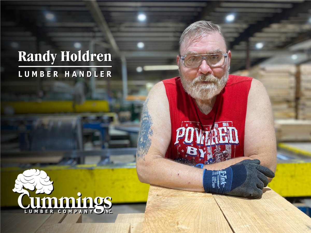 IncCummings's tweet photo. Happy 19th work anniversary to Randy Holdren!   Randy is a Lumber Handler at Cummings Lumber &amp; an all-around good guy. He’s a hard worker who shows up every day &amp; always goes out of his way to clean up. Thank you for your dedication, Randy! 👏 https://t.co/SUfmEuADHL https://t.co/Noh9nrNOk3