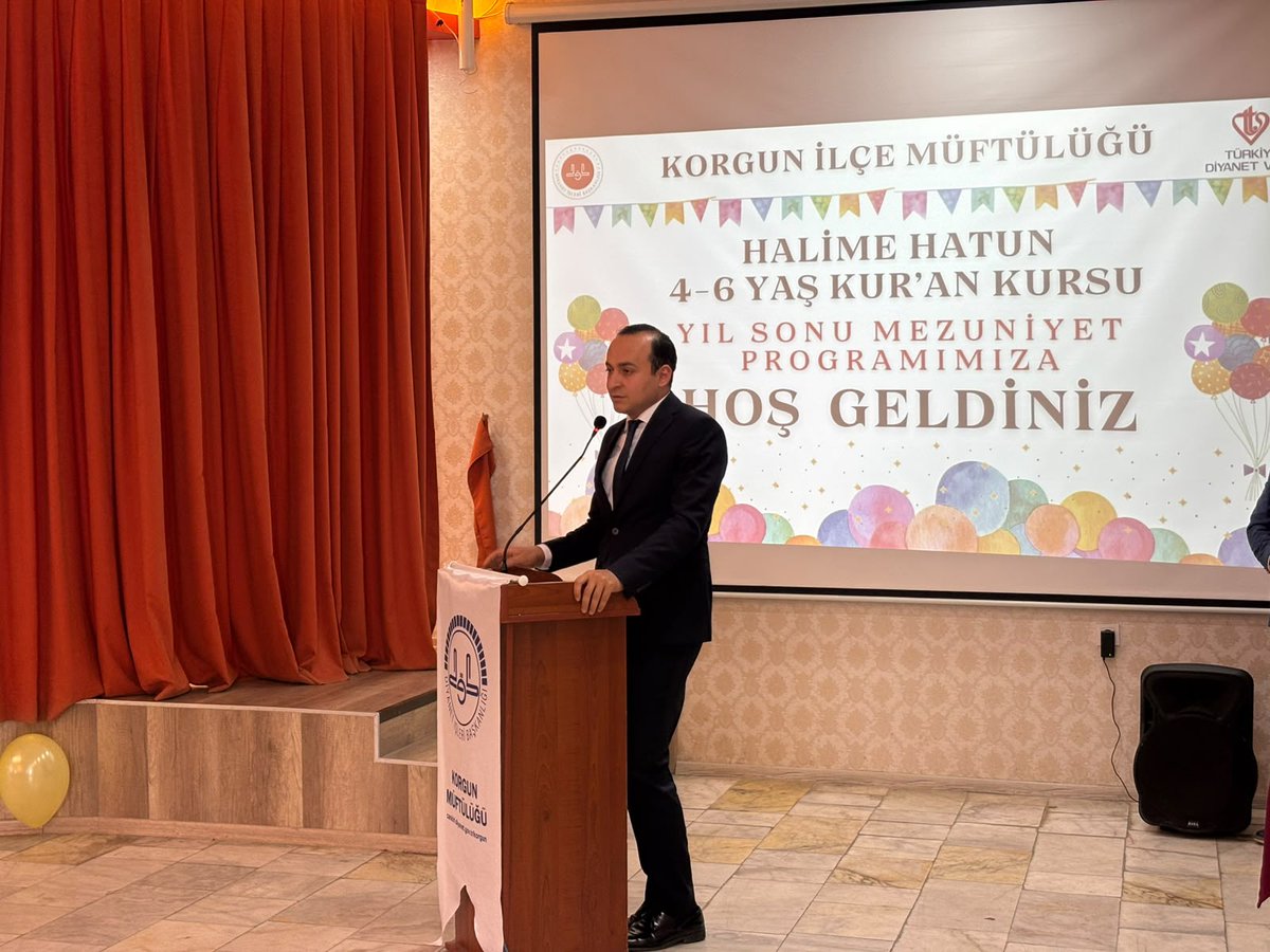korgunkaymakam1's tweet photo. Kaymakamımız Sayın Ferhat Gür, 4-6 Yaş Kur’an Kursu Yıl Sonu Mezuniyet Programı’na Katıldı.

https://t.co/w8Klbx7zrW https://t.co/sx8kelv19i