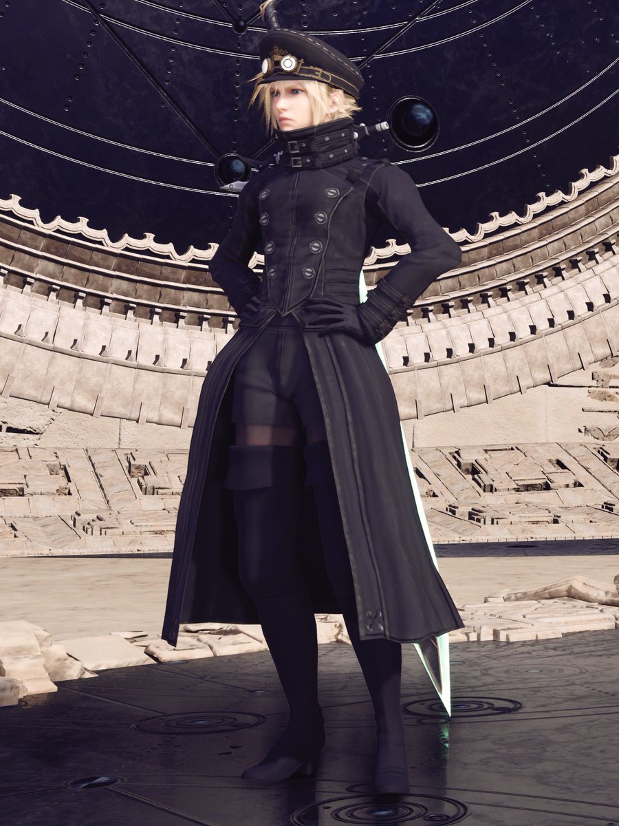 Trivia3D's tweet photo. I still like looking at this outfit for Cloud 🥹🖤 #FF7R https://t.co/rIwRwu60cB