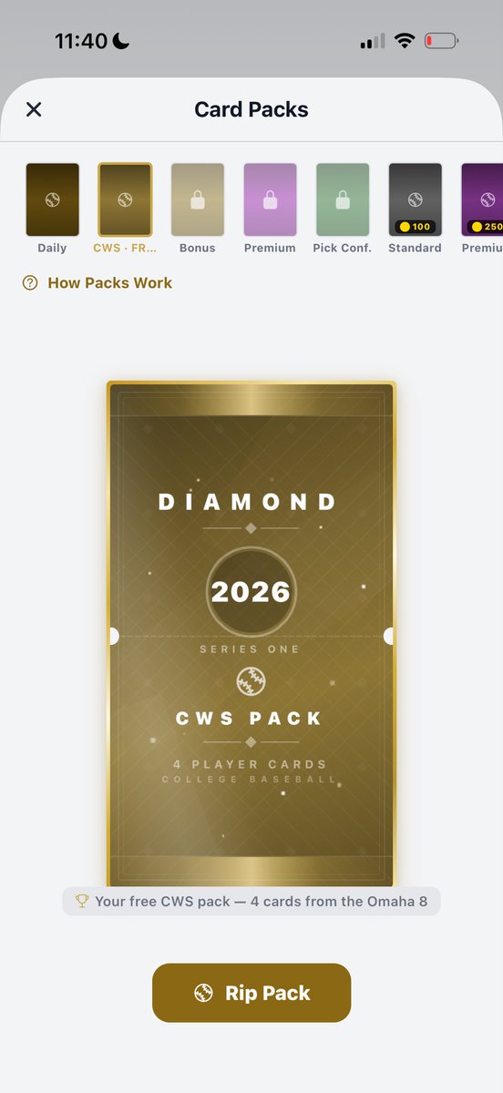 DiamondBBStats's tweet photo. Update to the latest version of the app to claim your free CWS pack!

https://t.co/6YZVoekRH8 https://t.co/Oqt20fy4Lk