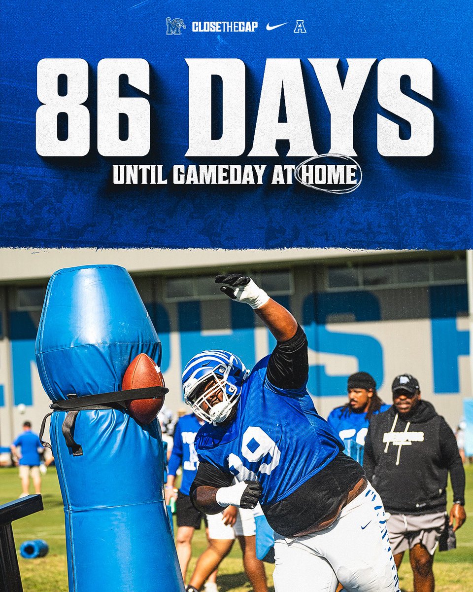 MemphisFB's tweet photo. Mark your calendar 🗓️ 

🎟️ https://t.co/JCV66A1OG9

#GoTigersGo | #CloseTheGap https://t.co/DbuRydKQxR