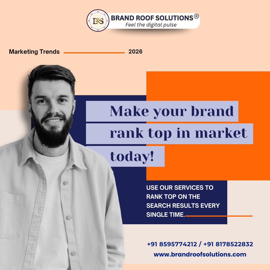 BRSSolutions's tweet photo. 📈 Want your brand to dominate search results in 2026?

Partner with Brand Roof Solutions and give your business the digital edge it deserves.

📞 Call us today:
+91 8595774212 

🌐 https://t.co/dsqpvI5r2L

#BrandRoofSolutions #DigitalMarketing #MarketingTrends2026 https://t.co/A4Uy8y7uwj