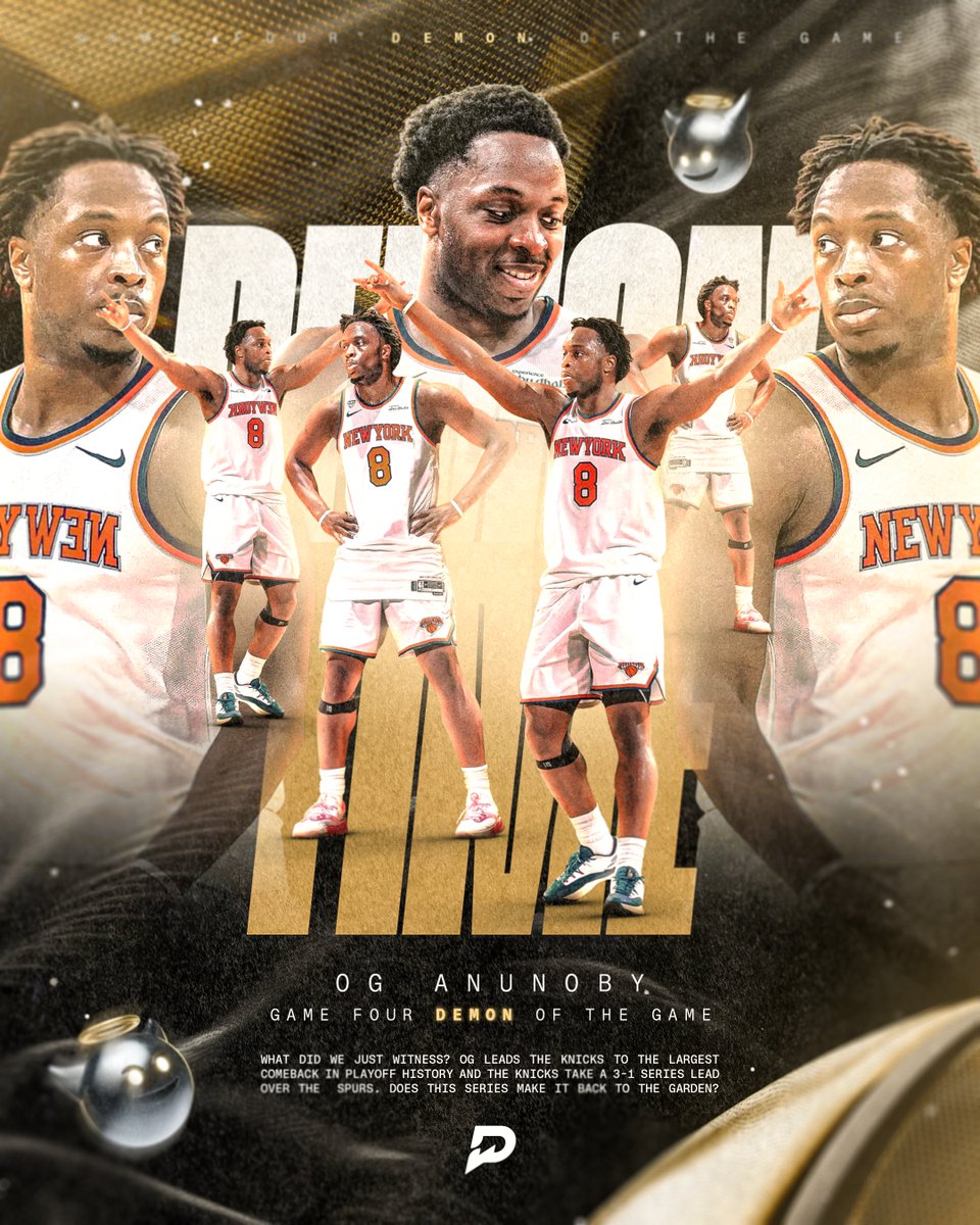 PrizePicks's tweet photo. THE VOTES ARE IN FOR OUR FINAL DEMON TIME GIVEAWAY 😤

OG ANUNOBY IS GAME 4 DEMON POTG 🔥

If you had OG in your lineup last night, keep an eye out on PrizePicks today for your shot to snag exclusive Demon Time goggles by Victor Solomon 😈 https://t.co/ty0aha67Vu